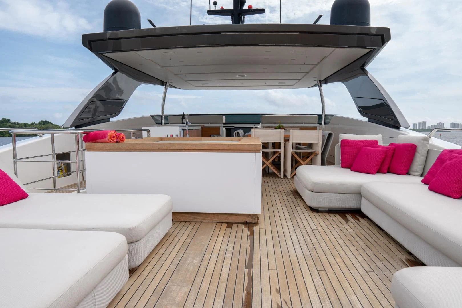 a boat on a deck aboard GOLDEN YACHT Yacht for Sale