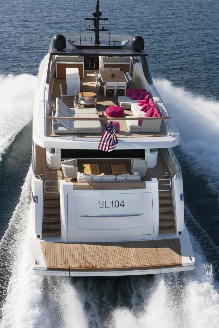 a boat with a flag on the front aboard GOLDEN YACHT Yacht for Sale