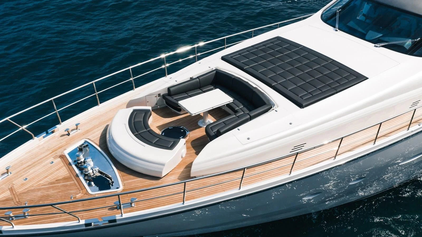 a boat on the water aboard NAAV Yacht for Sale