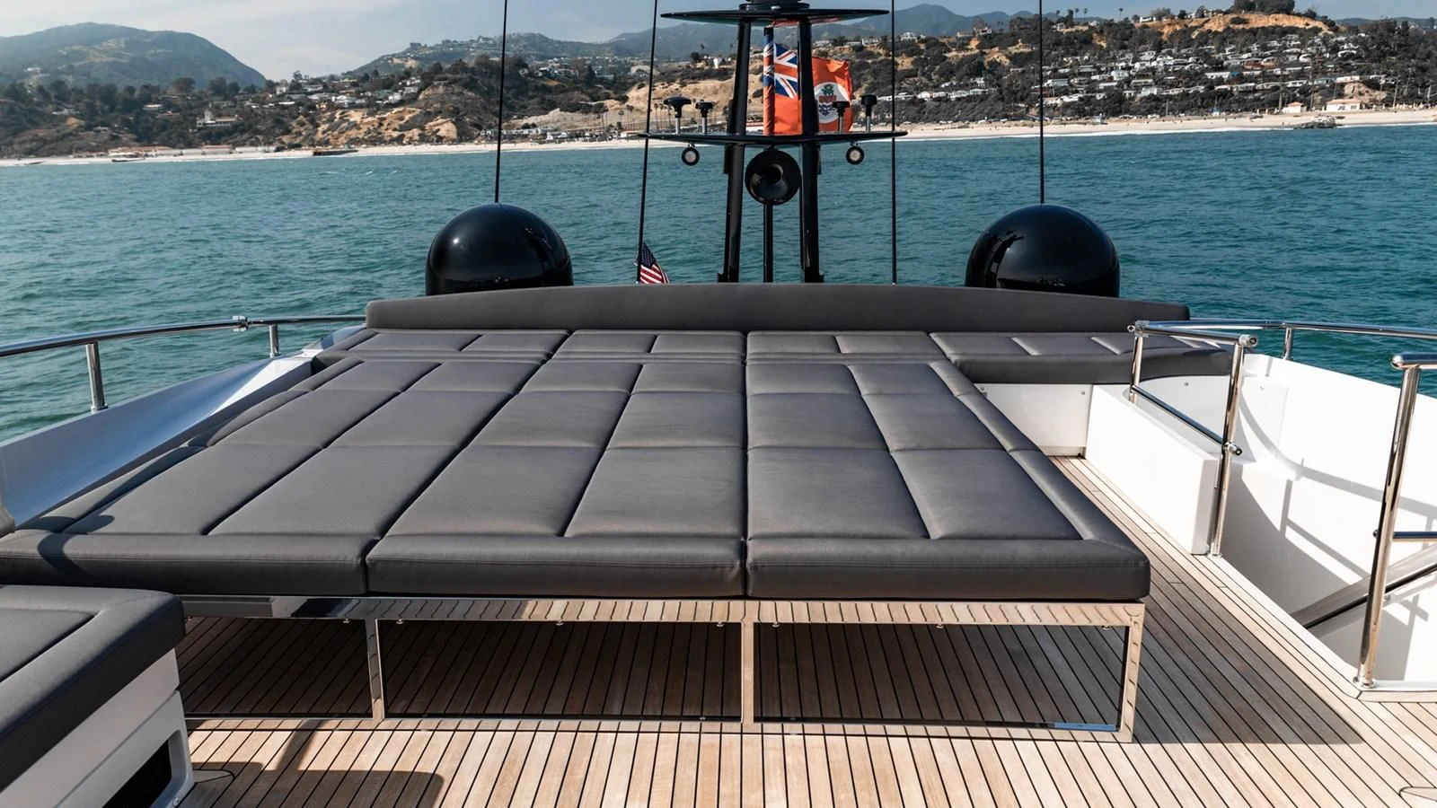 a boat on the water aboard NAAV Yacht for Sale