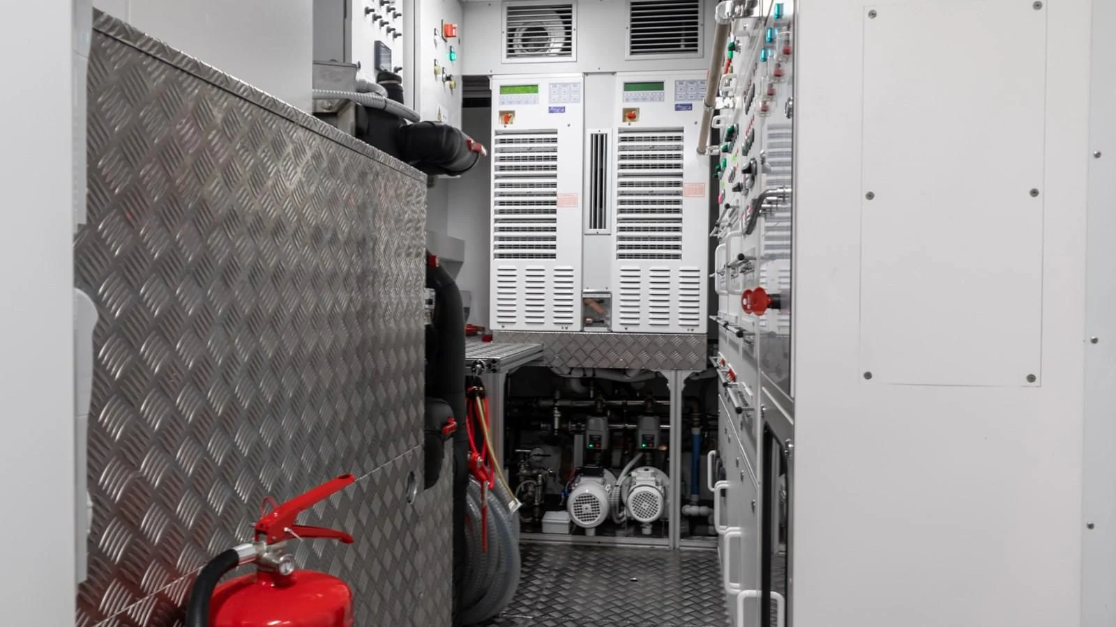 a close-up of a machine aboard NAAV Yacht for Sale