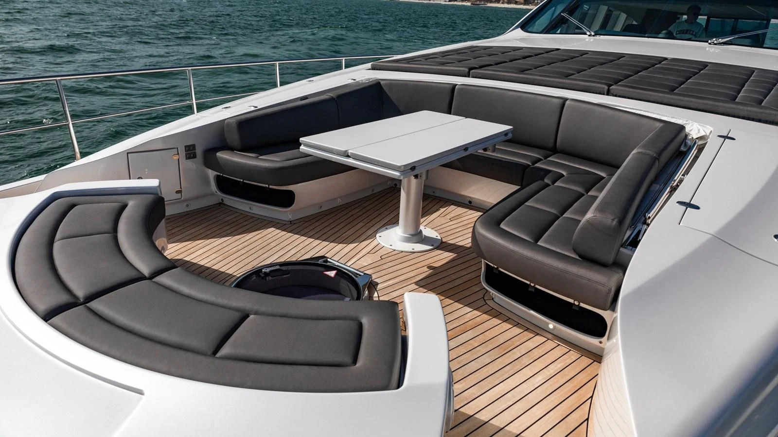 the interior of a boat aboard NAAV Yacht for Sale