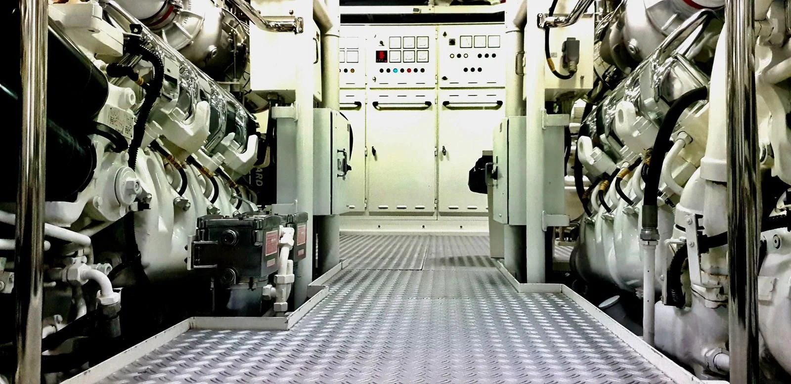 a room with machinery aboard LIFE SAGA Yacht for Sale