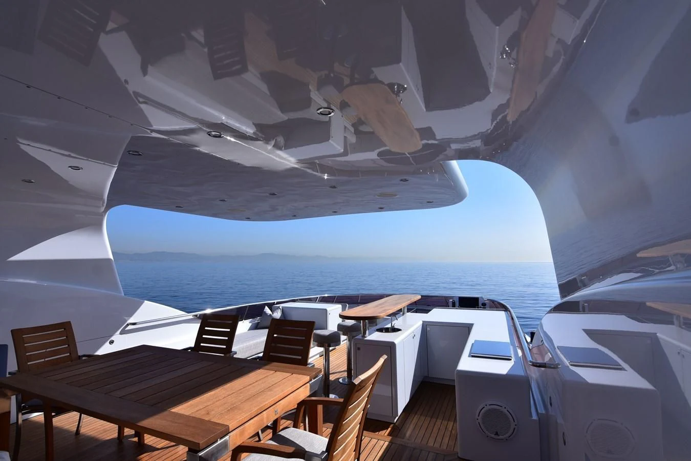 a room with a large pool aboard LIFE SAGA Yacht for Sale