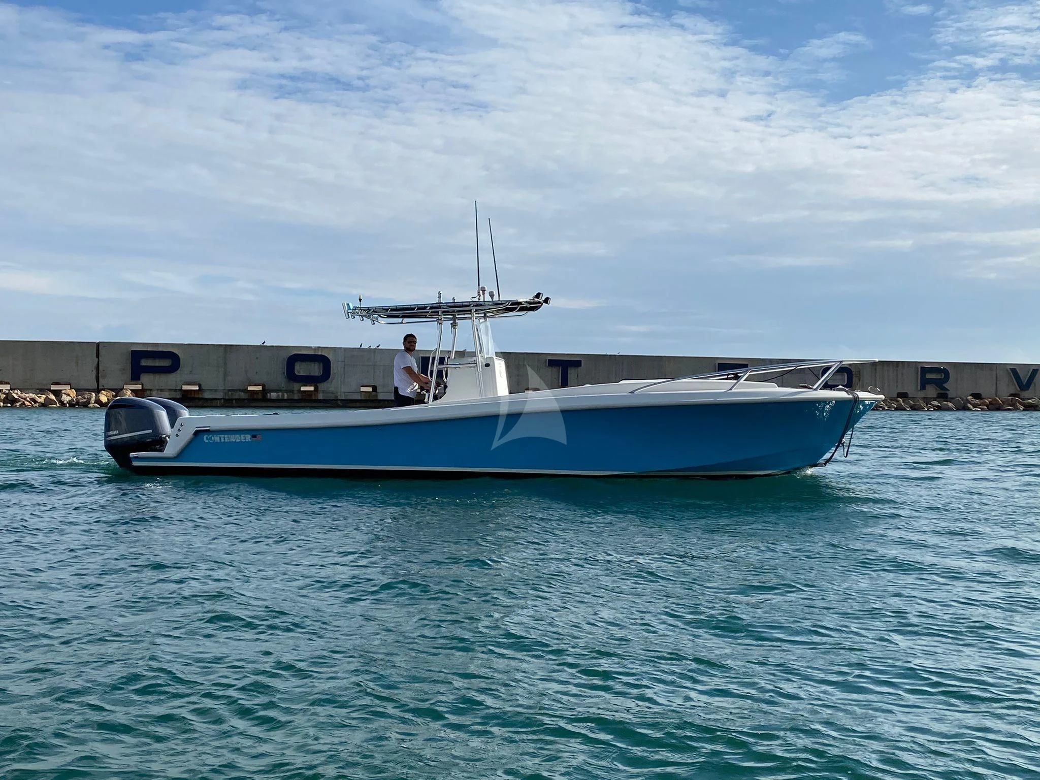 a boat in the water aboard LIFE SAGA Yacht for Sale