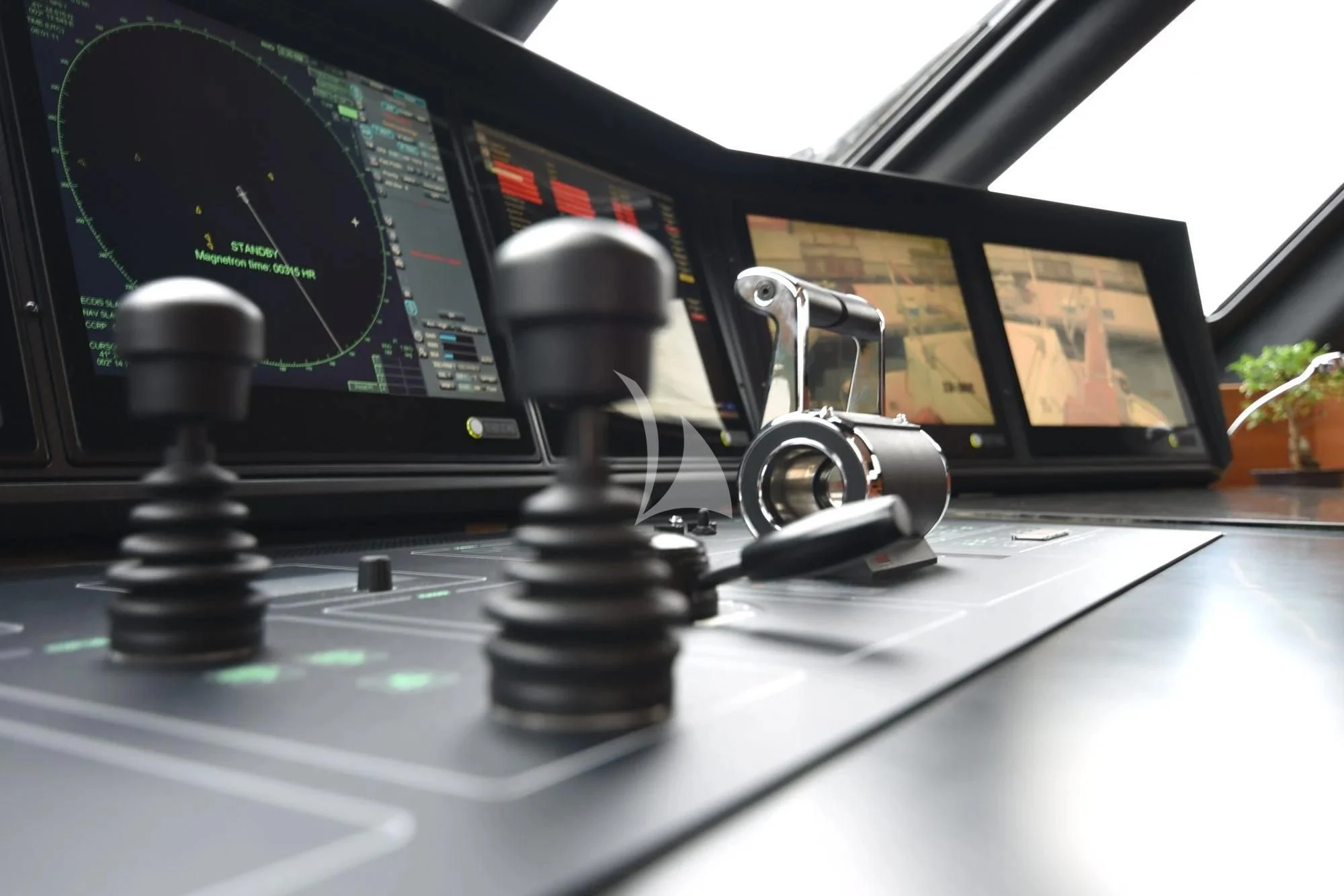 close-up of a microscope aboard LIFE SAGA Yacht for Sale