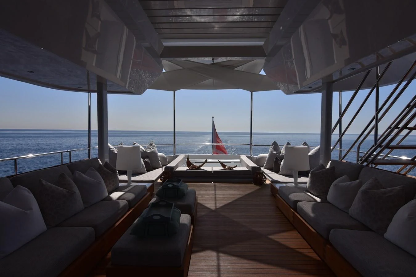 a boat on the water aboard LIFE SAGA Yacht for Sale