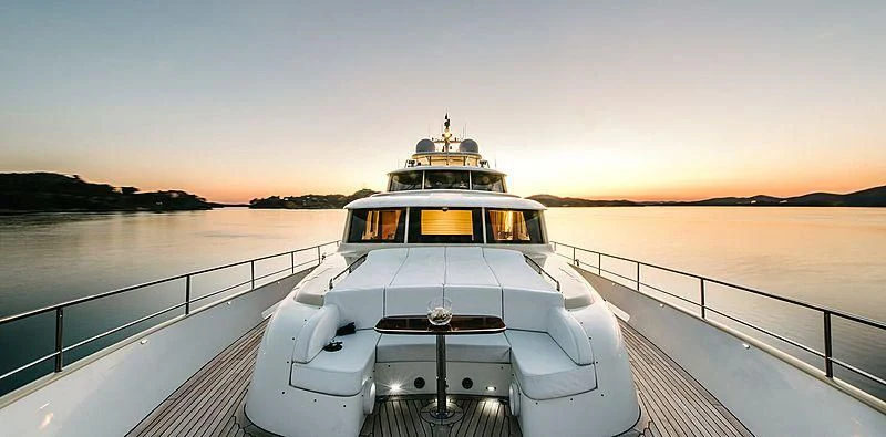 a boat on a body of water aboard CARPE DIEM Yacht for Sale