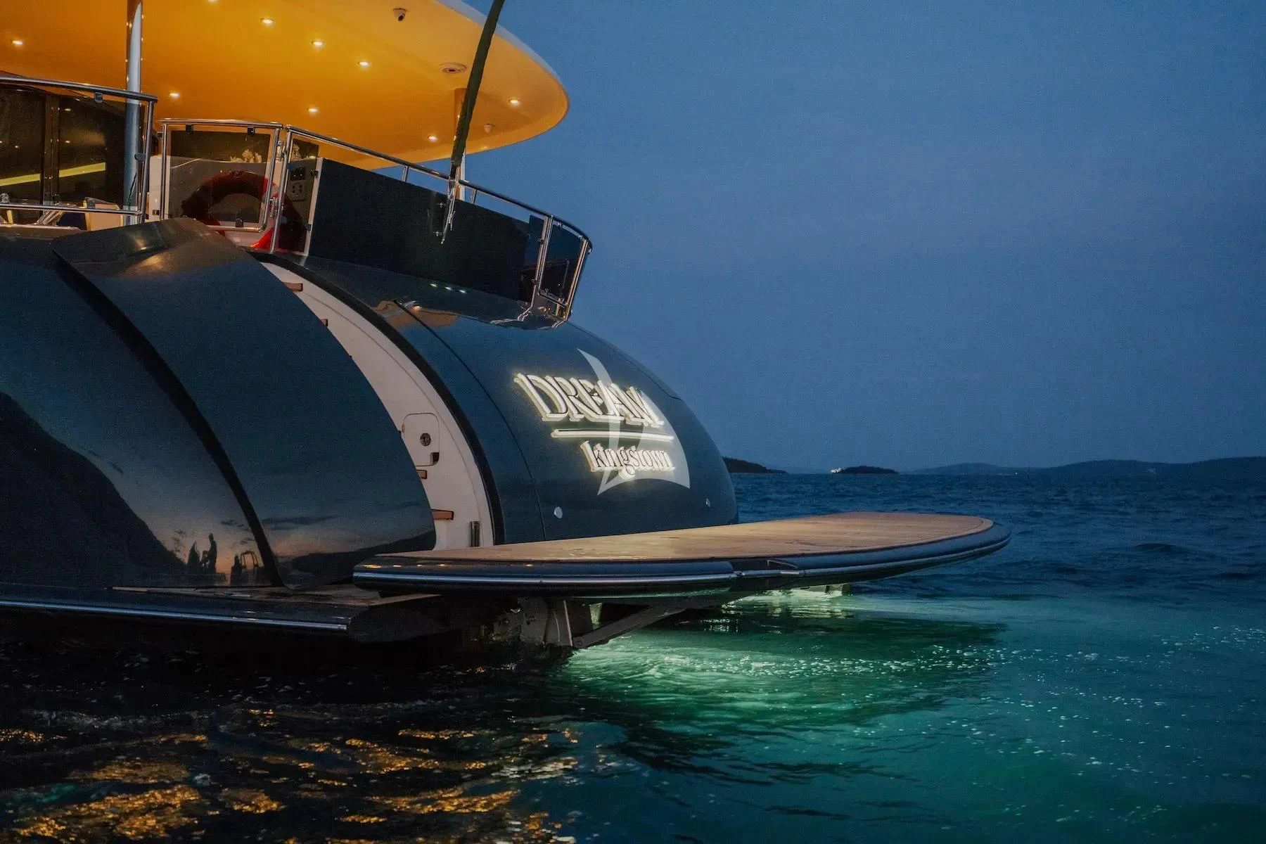 a boat in the water aboard CARPE DIEM Yacht for Sale
