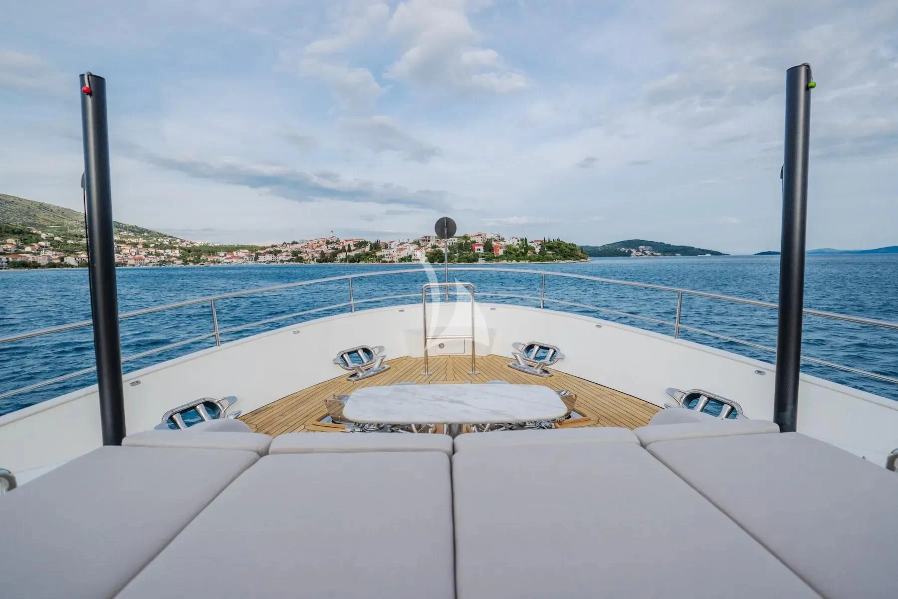 a boat on the water aboard CARPE DIEM Yacht for Sale