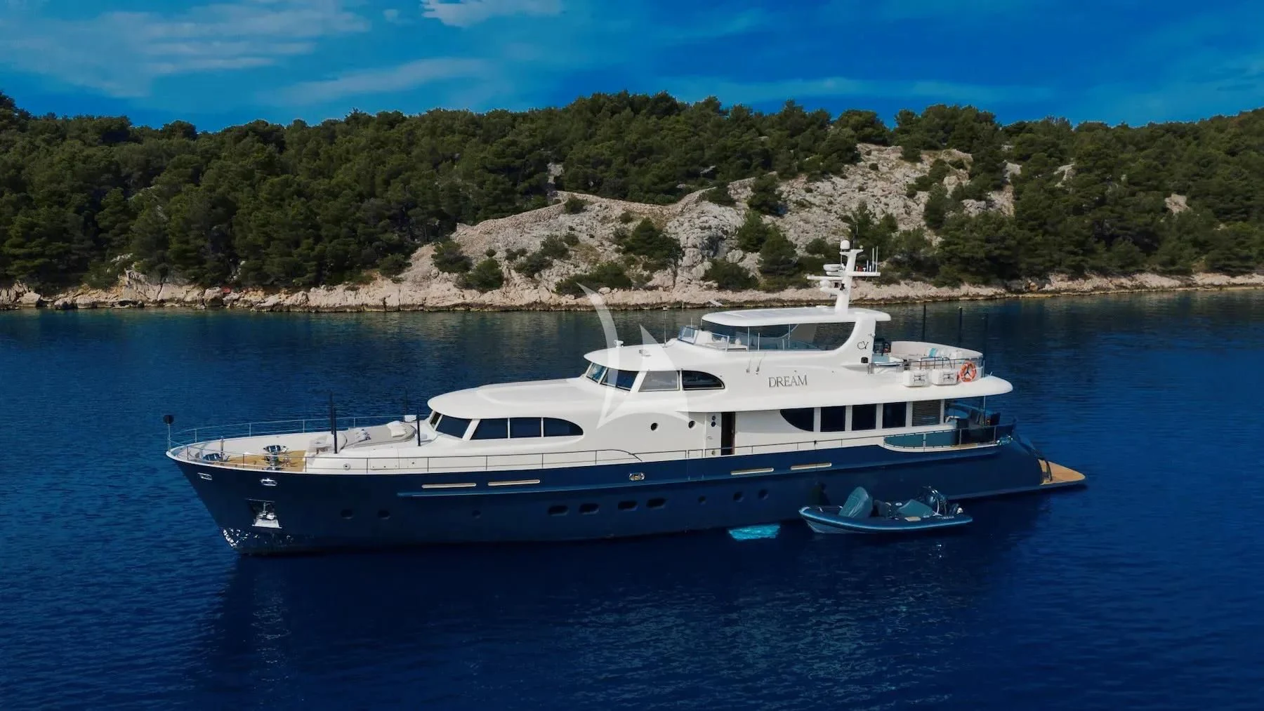 a boat in the water aboard CARPE DIEM Yacht for Sale