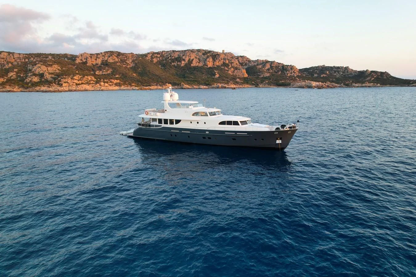 a boat in the water aboard CARPE DIEM Yacht for Sale