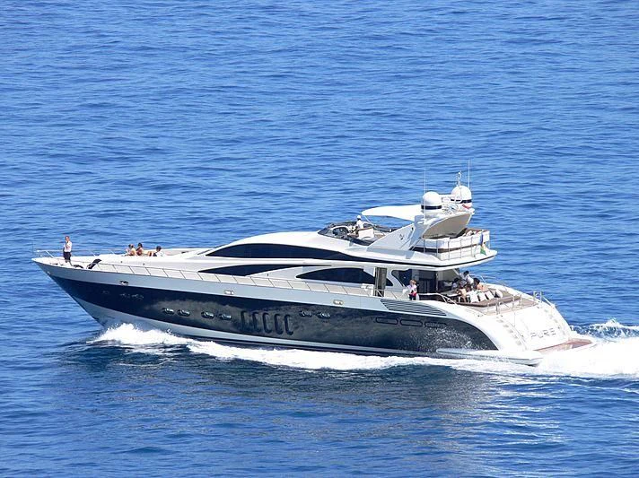 a boat in the water aboard CARPE DIEM Yacht for Sale