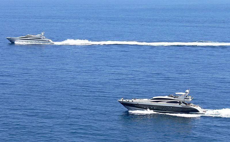a boat in the water aboard CARPE DIEM Yacht for Sale