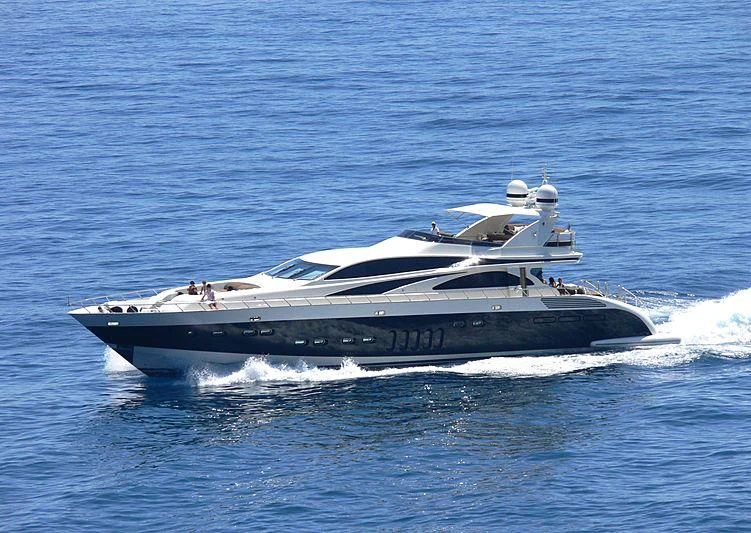 a boat on the water aboard CARPE DIEM Yacht for Sale