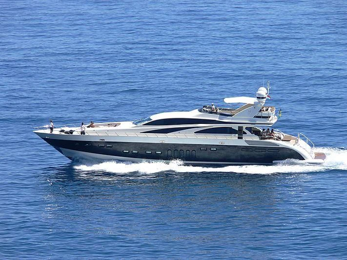 a boat on the water aboard CARPE DIEM Yacht for Sale