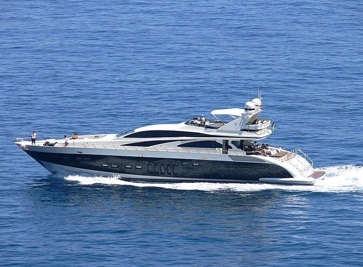 a boat on the water aboard CARPE DIEM Yacht for Sale