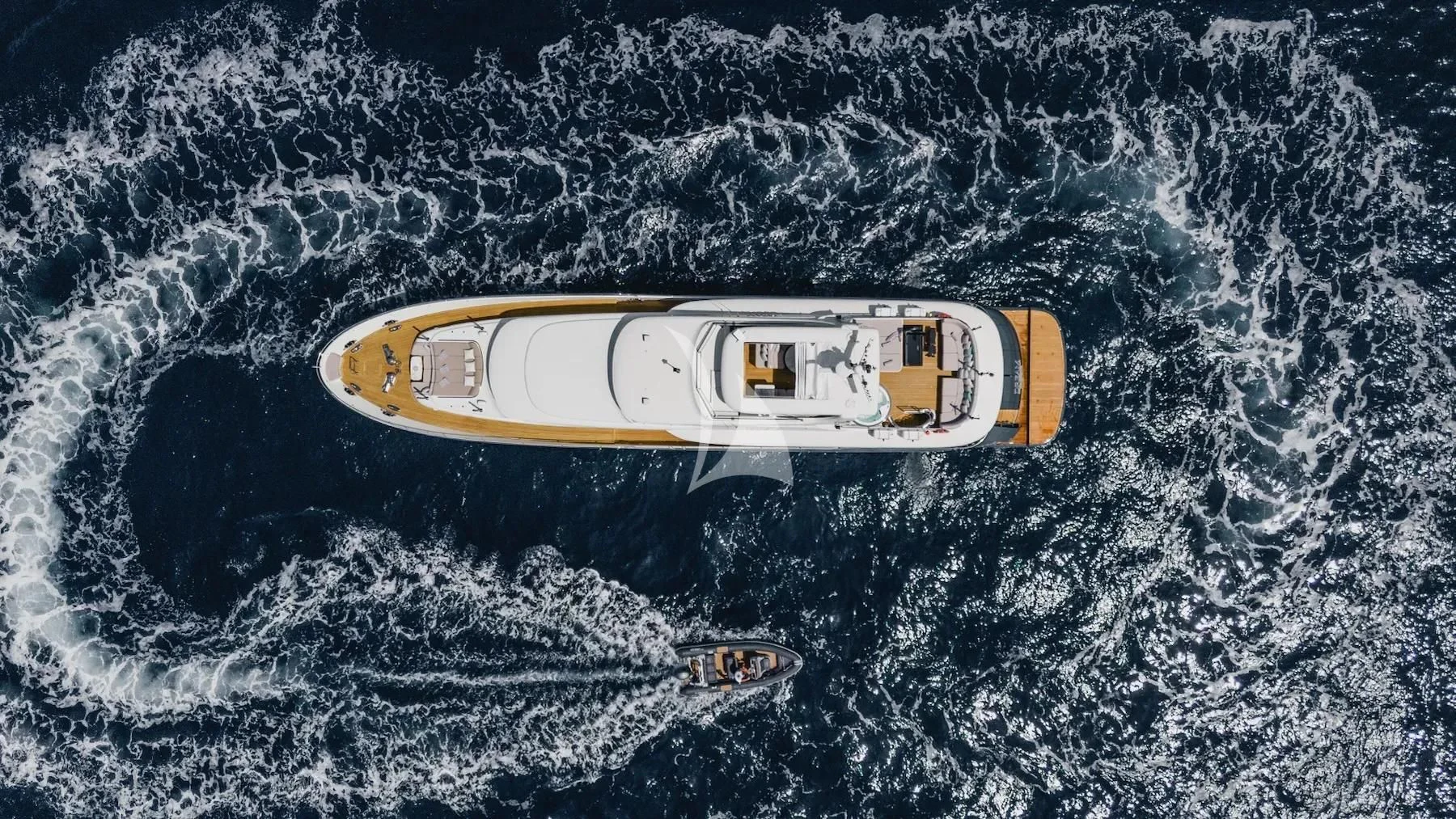 a space ship in the water aboard CARPE DIEM Yacht for Sale