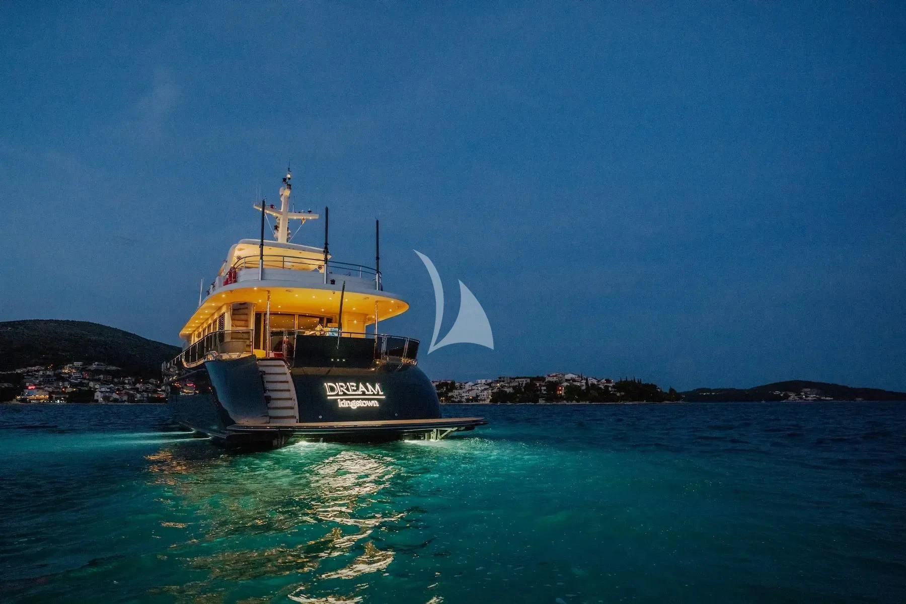 a boat in the water aboard CARPE DIEM Yacht for Sale