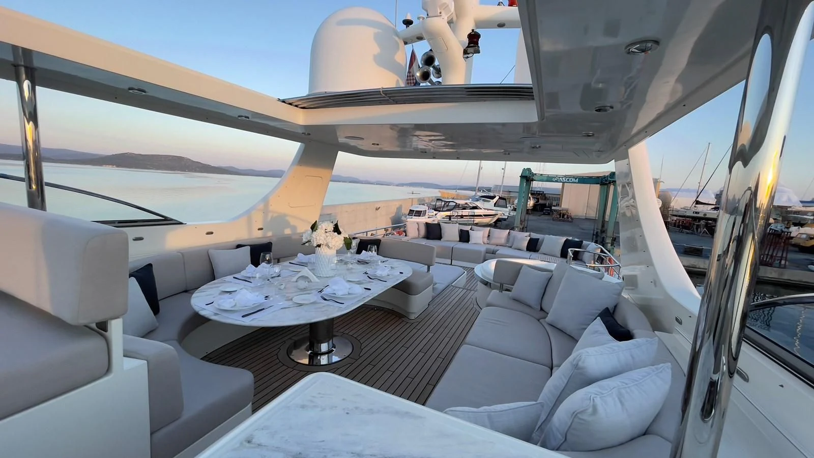 inside of a cockpit aboard CARPE DIEM Yacht for Sale