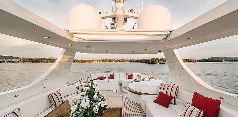 a boat on the water aboard CARPE DIEM Yacht for Sale
