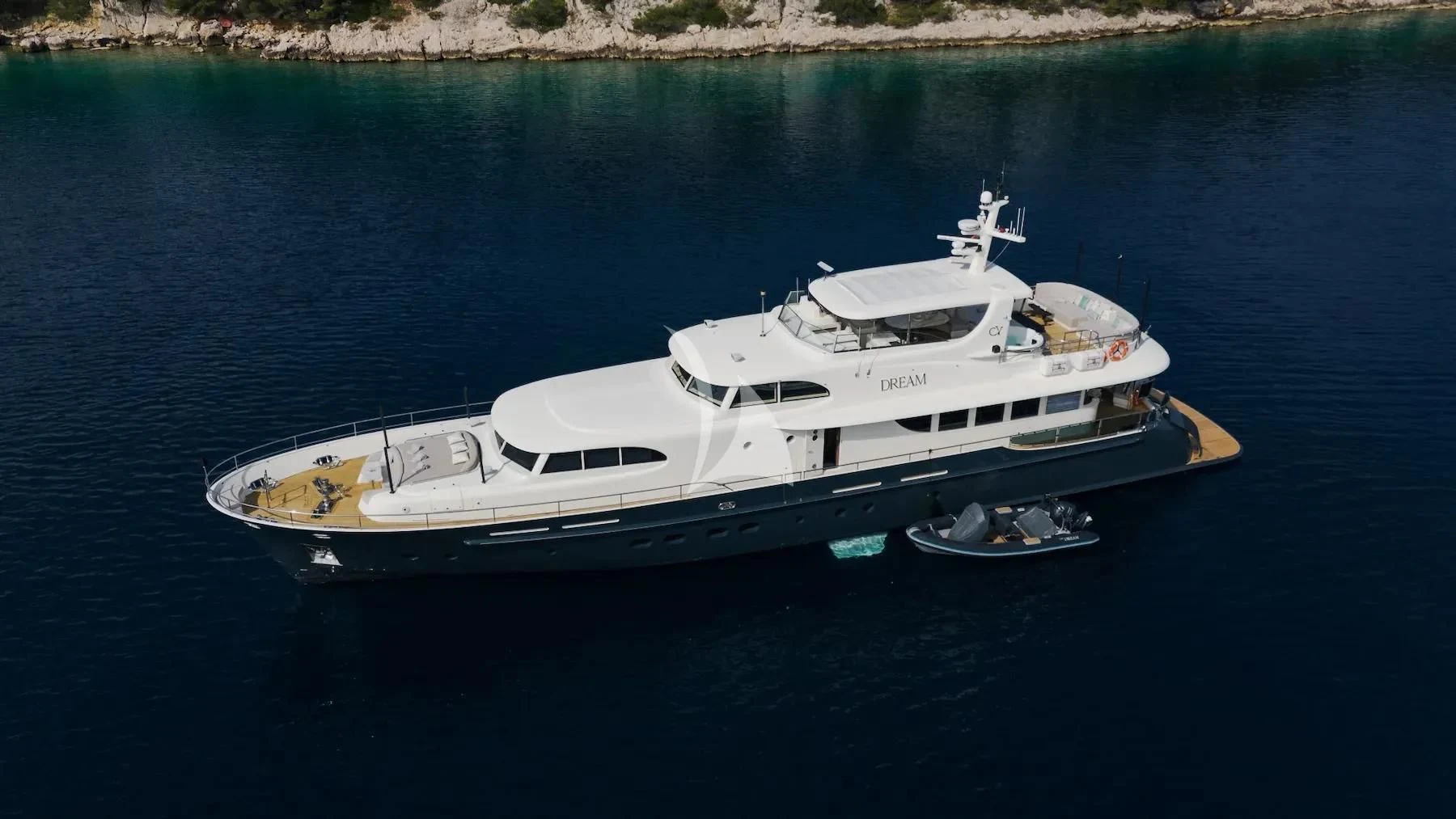 a boat in the water aboard CARPE DIEM Yacht for Sale