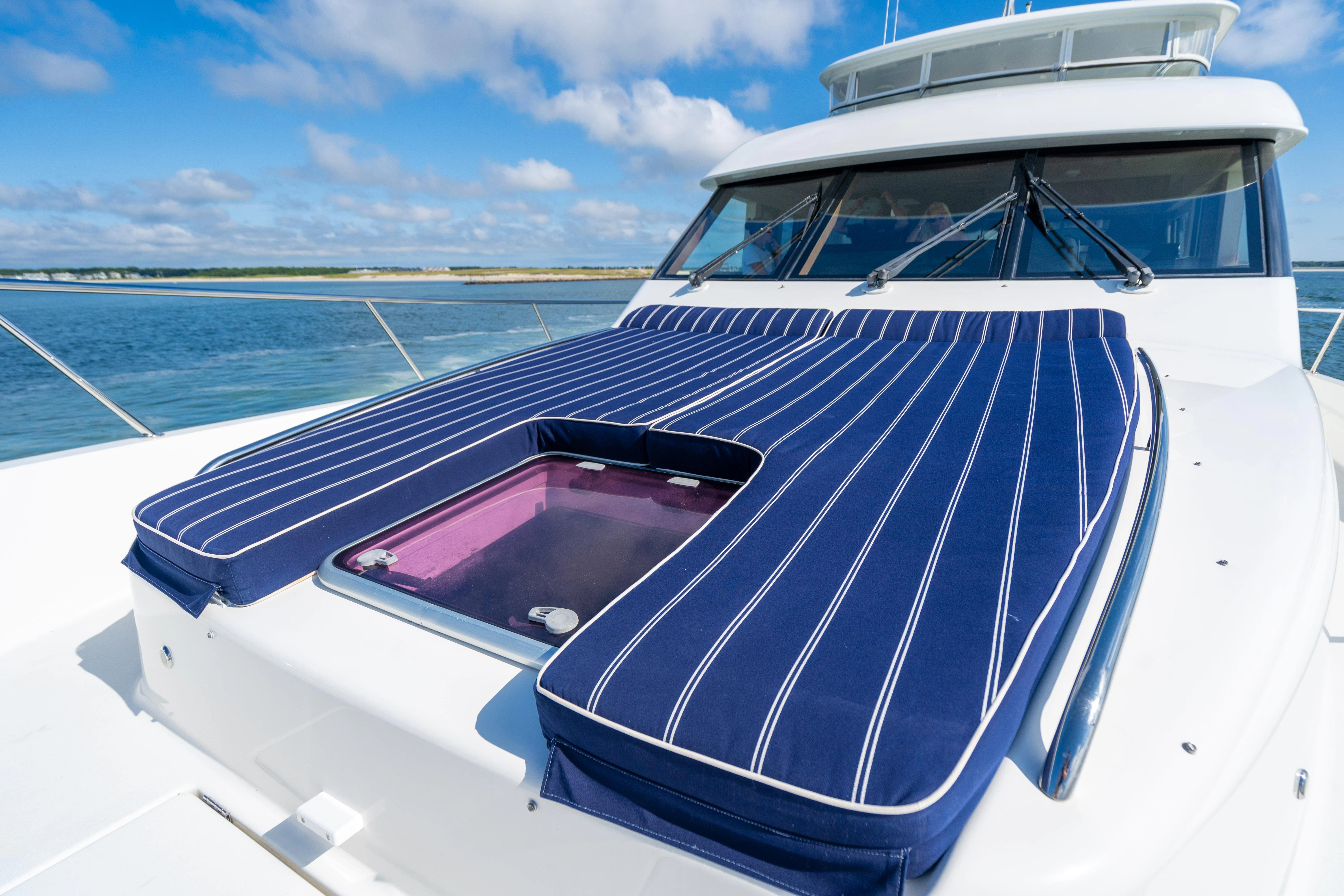 a boat on the water aboard CARPE DIEM Yacht for Sale