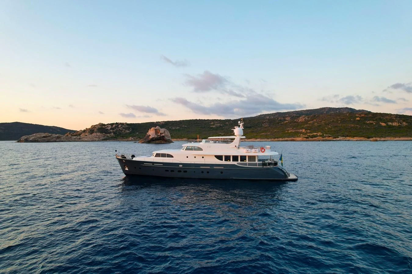 a boat in the water aboard CARPE DIEM Yacht for Sale