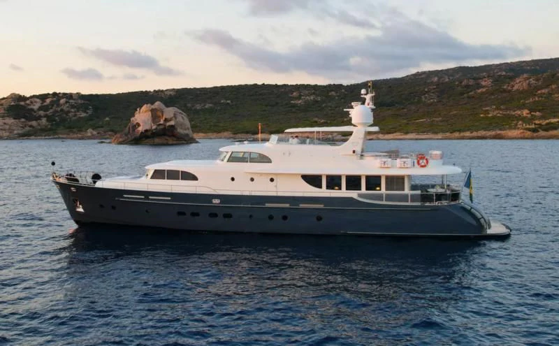 a boat in the water aboard CARPE DIEM Yacht for Sale