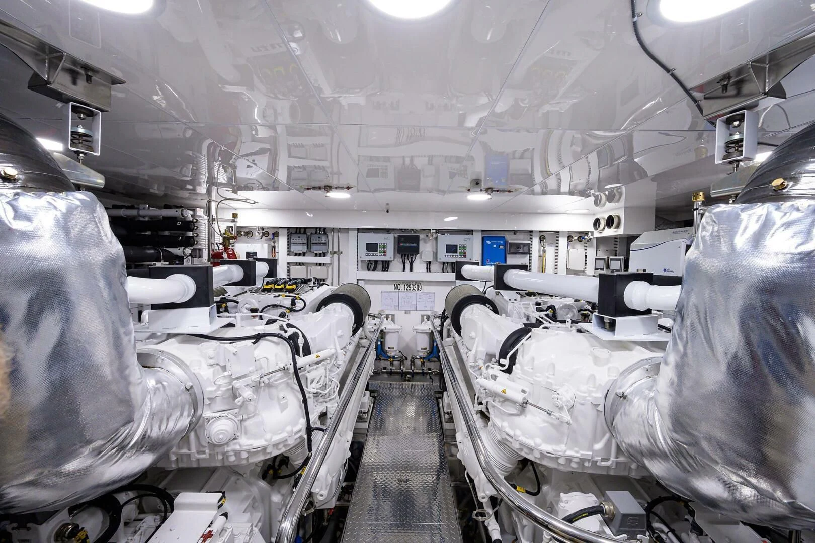 a room with several machines aboard ZEPHYR Yacht for Charter