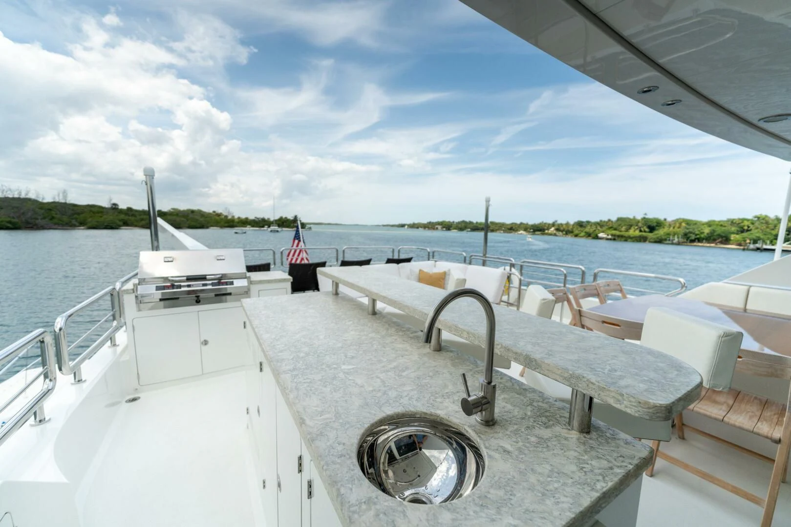 a boat on the water aboard ZEPHYR Yacht for Charter