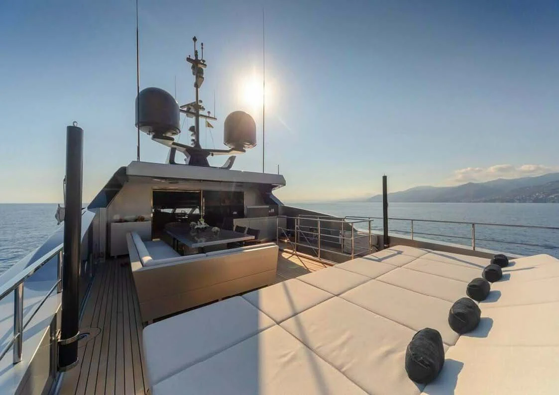 a boat on the water aboard LADY A Yacht for Sale