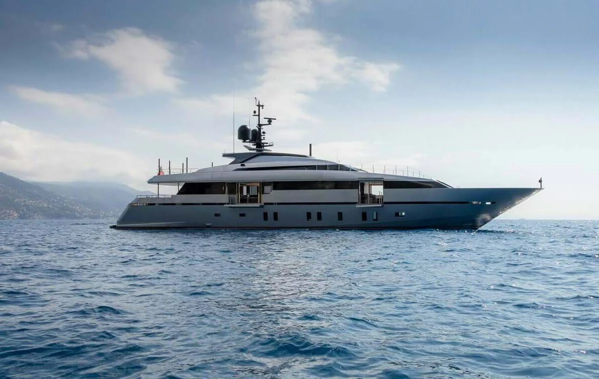 a boat in the water aboard LADY A Yacht for Sale