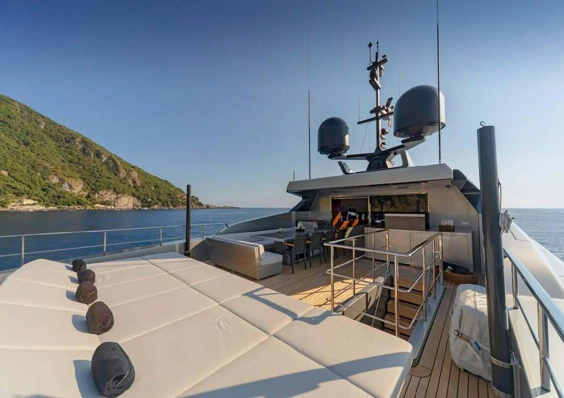 a boat on the water aboard LADY A Yacht for Sale