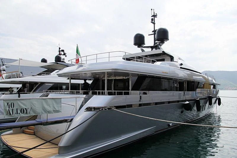 a boat on the water aboard LADY A Yacht for Sale