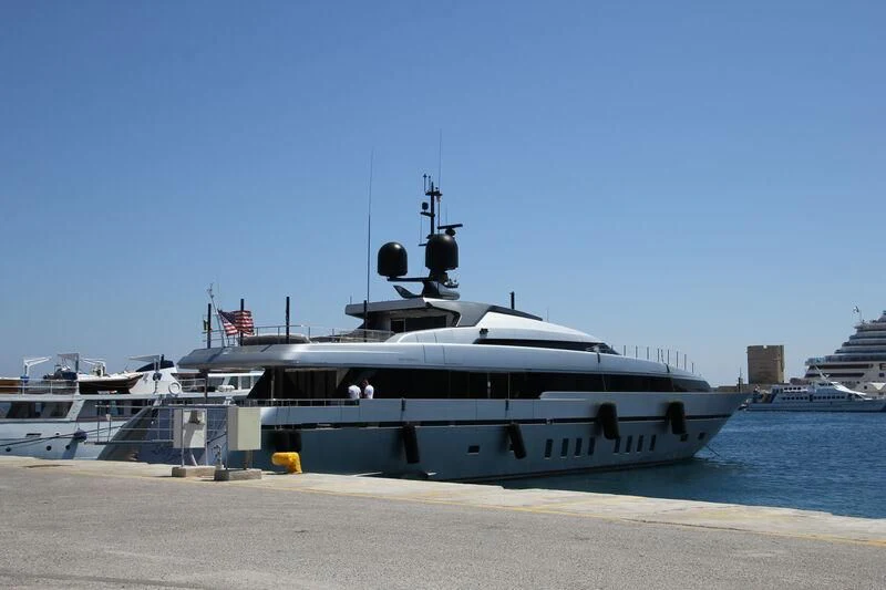 a boat on the water aboard LADY A Yacht for Sale