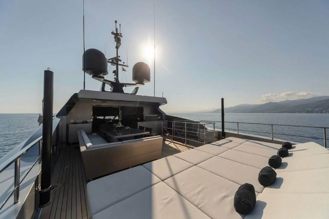 a boat on a body of water aboard LADY A Yacht for Sale