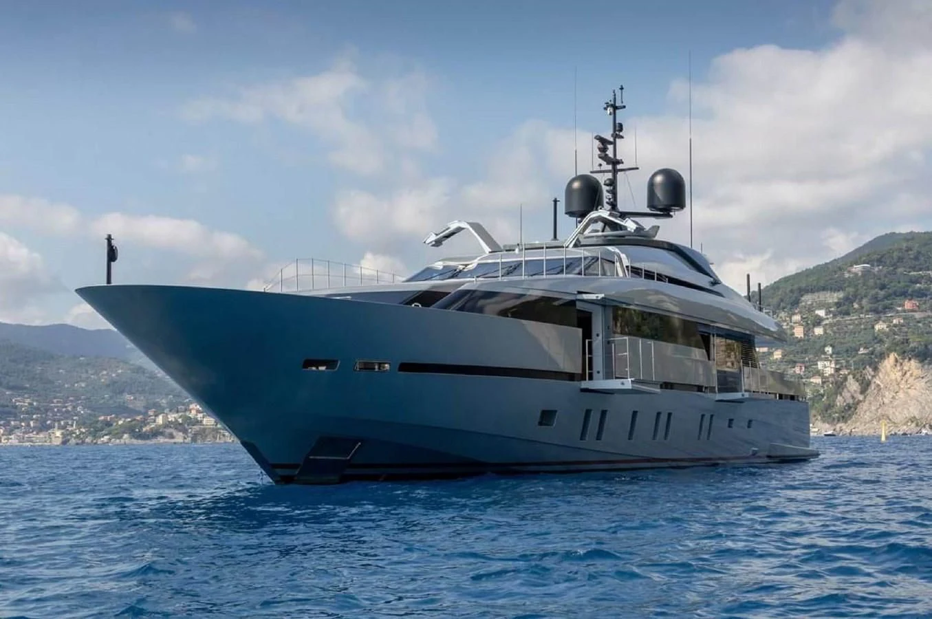 a boat in the water aboard LADY A Yacht for Sale
