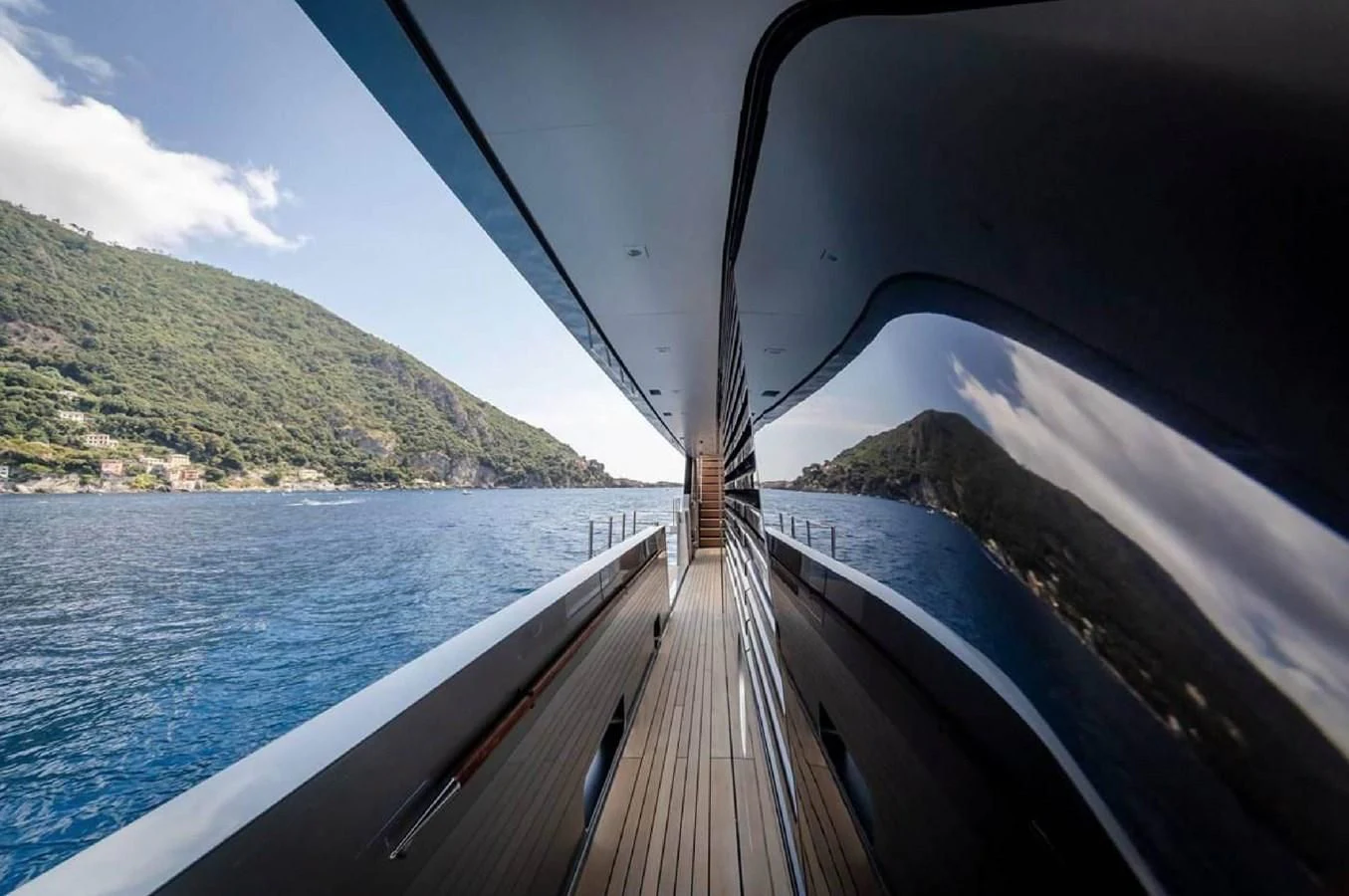 a boat on the water aboard LADY A Yacht for Sale