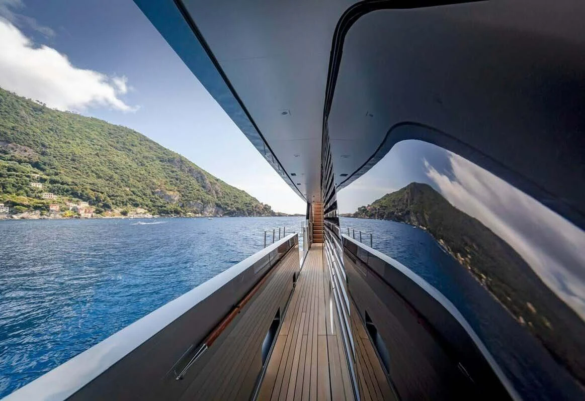 a boat on the water aboard LADY A Yacht for Sale