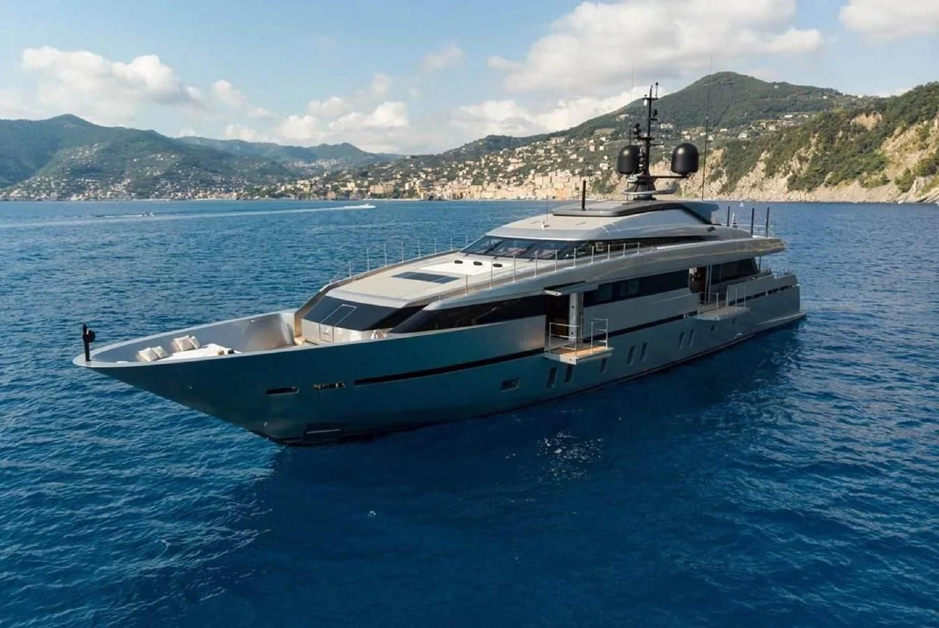 a boat in the water aboard LADY A Yacht for Sale