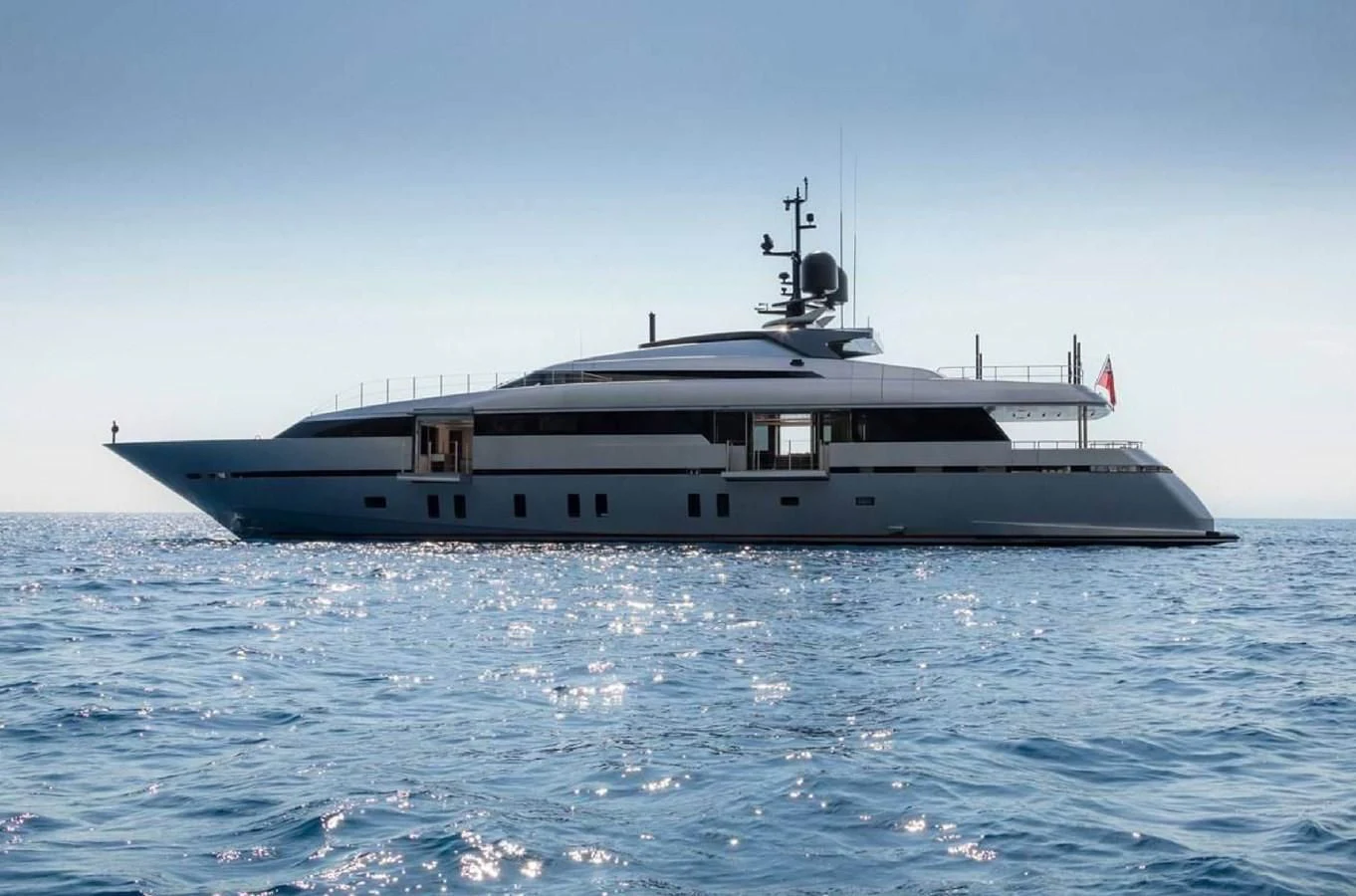 a boat in the water aboard LADY A Yacht for Sale