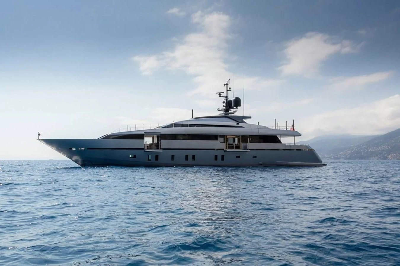 a boat in the water aboard LADY A Yacht for Sale