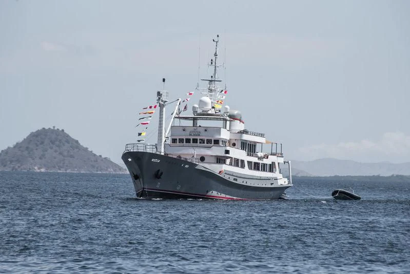 a boat in the water aboard SALILA Yacht for Sale