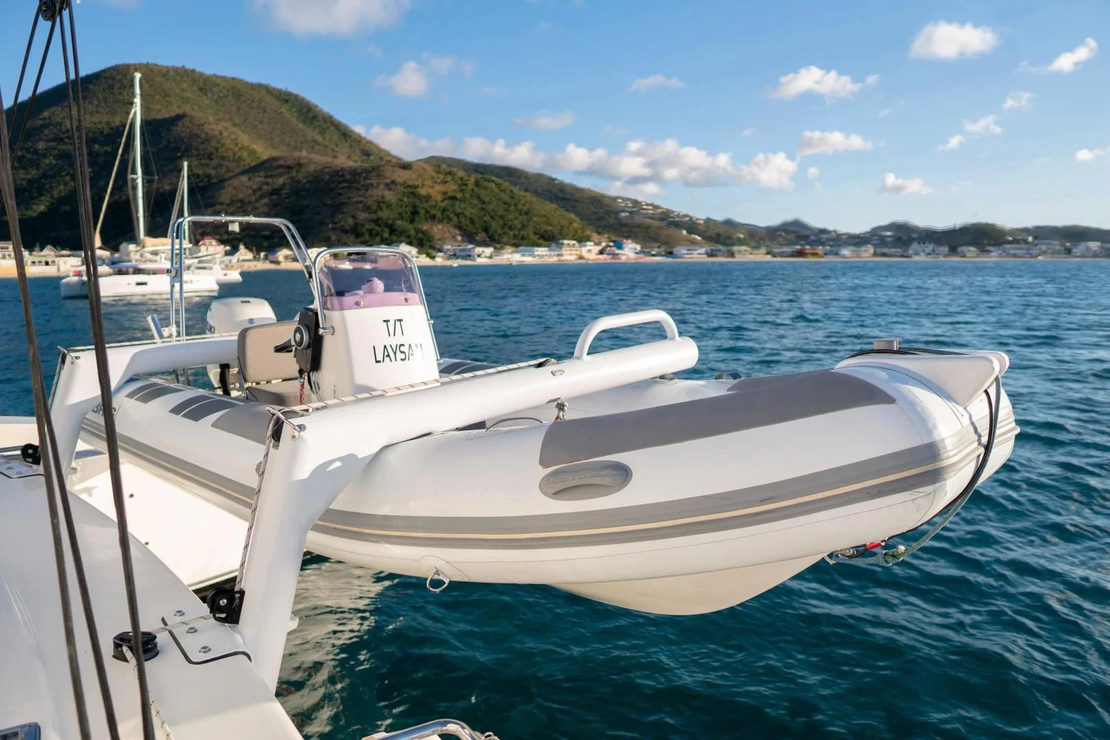 a boat in the water aboard LAYSAN Yacht for Sale