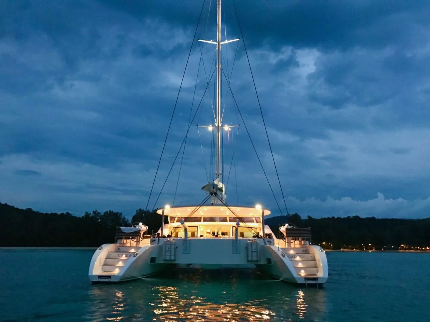 a boat in the water aboard LAYSAN Yacht for Sale