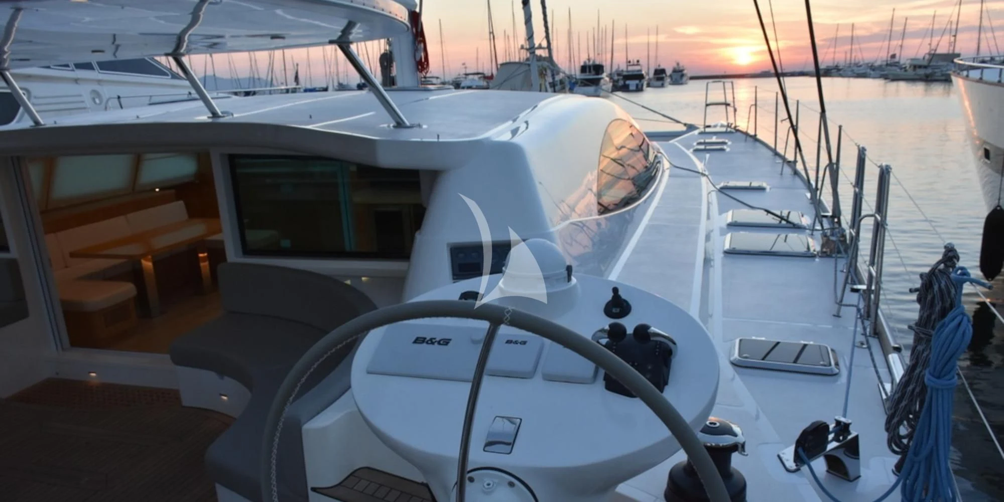 a boat on the water aboard LAYSAN Yacht for Sale
