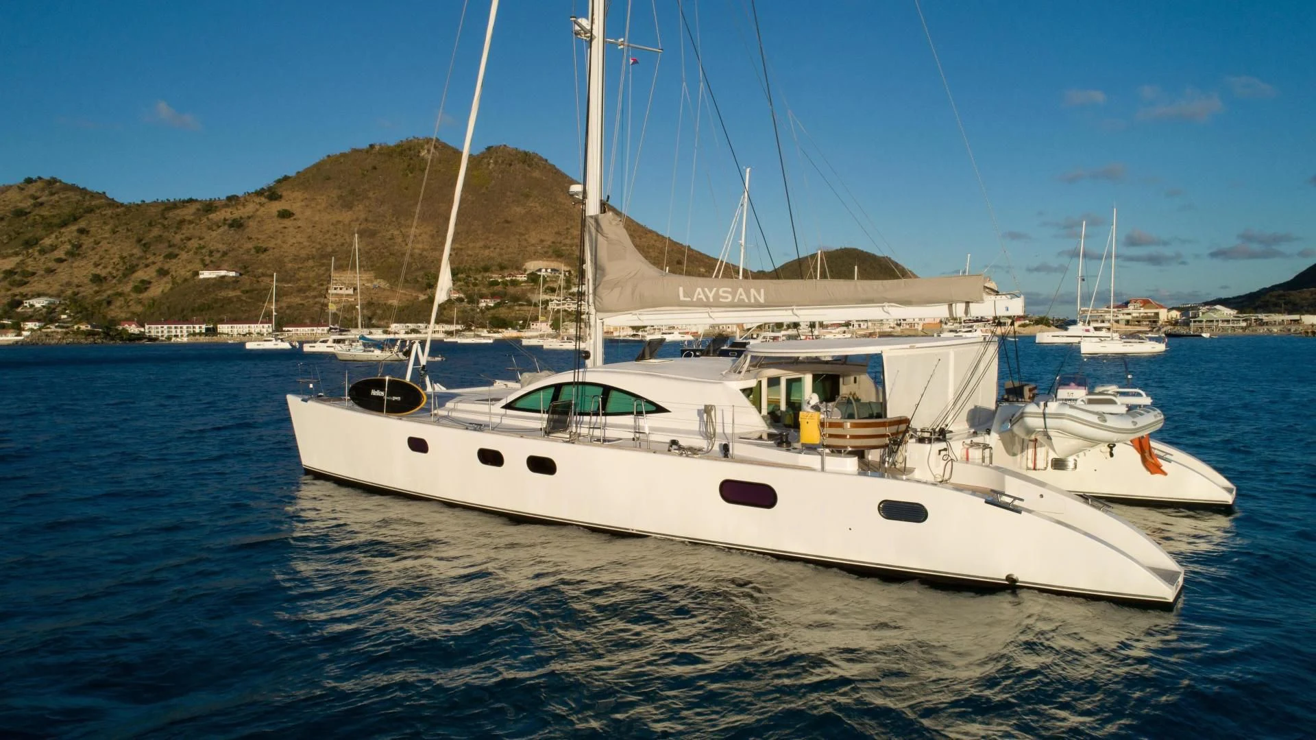 a boat in the water aboard LAYSAN Yacht for Sale