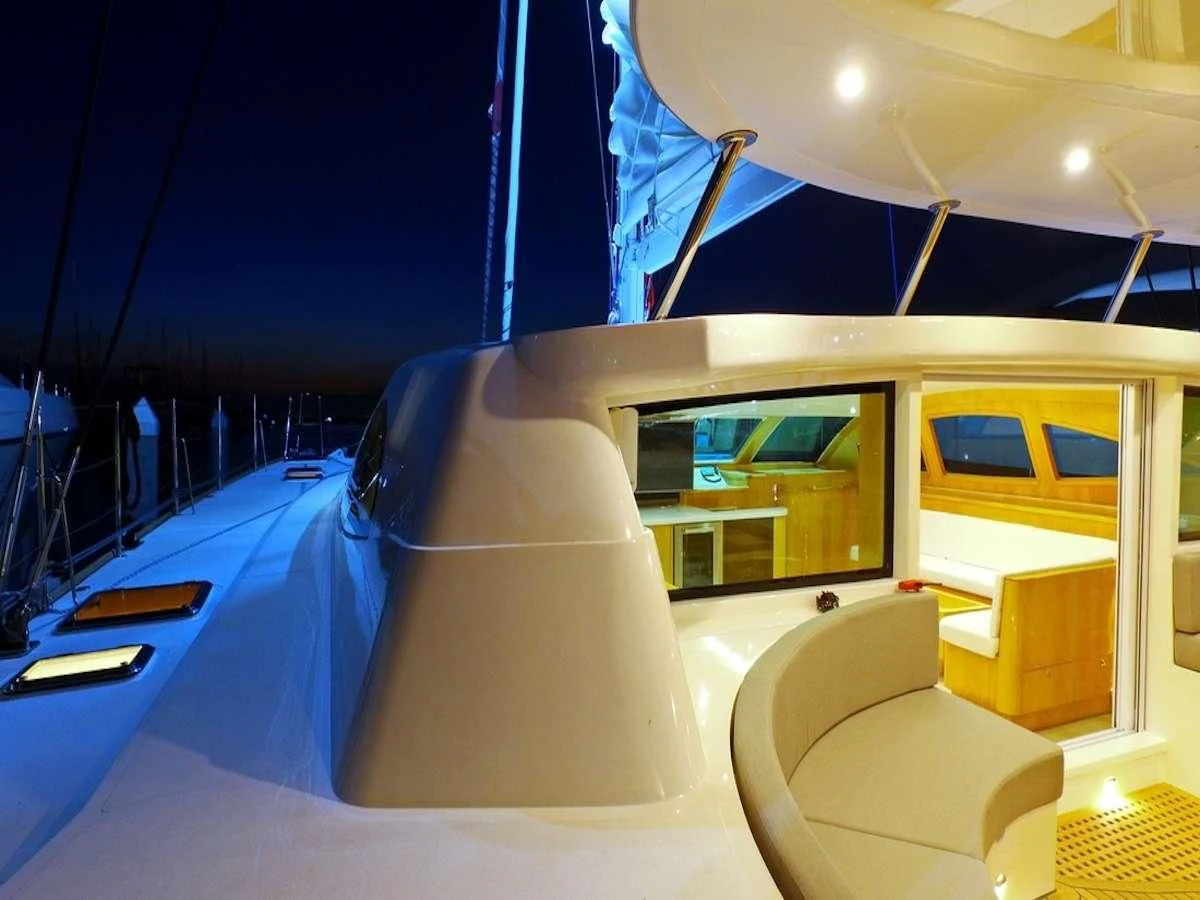 a boat on the water aboard LAYSAN Yacht for Sale