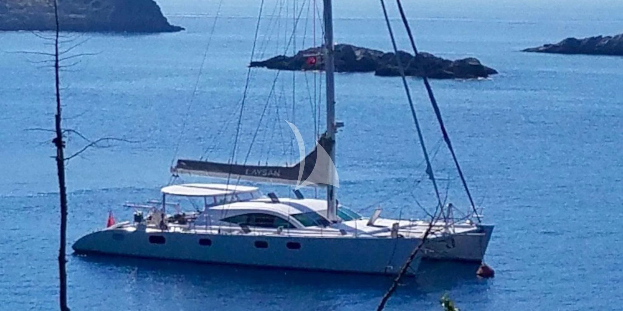 a boat in the water aboard LAYSAN Yacht for Sale